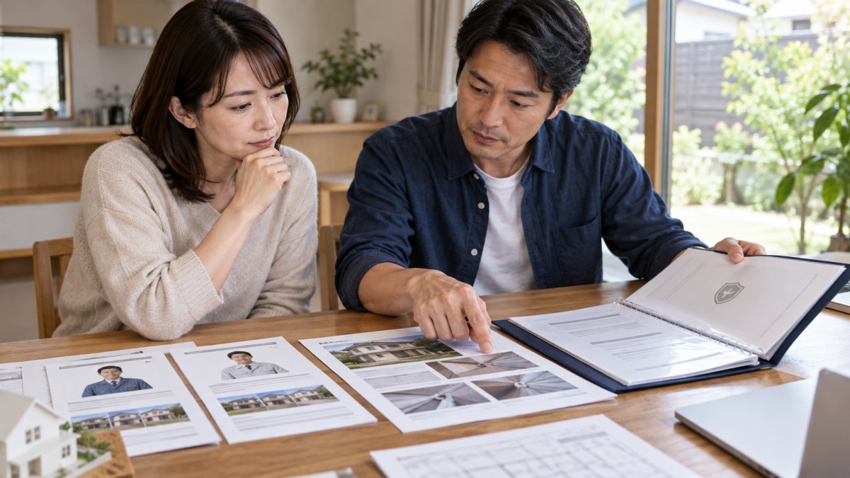 害獣駆除業者の実績と保証内容を比較する夫婦